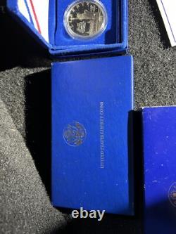 1986 US Mint Liberty Commemorative 3-Coin Silver and Gold Proof Set