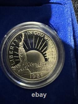 1986 US Mint Liberty Commemorative 3-Coin Silver and Gold Proof Set