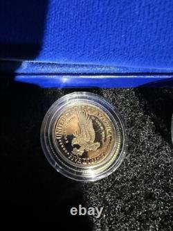 1986 US Mint Liberty Commemorative 3-Coin Silver and Gold Proof Set