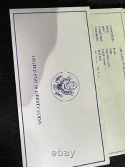 1986 US Mint Liberty Commemorative 3-Coin Silver and Gold Proof Set