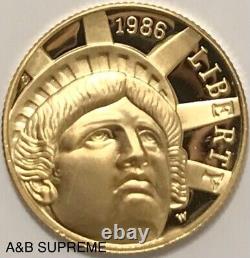 1986 W $5 Gold Coin Statue Of Liberty Commemorative Superb Gem Cameo Proof