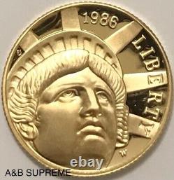 1986 W $5 Gold Coin Statue Of Liberty Commemorative Superb Gem Cameo Proof