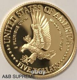 1986 W $5 Gold Coin Statue Of Liberty Commemorative Superb Gem Cameo Proof