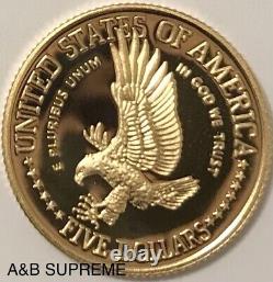 1986 W $5 Gold Coin Statue Of Liberty Commemorative Superb Gem Cameo Proof