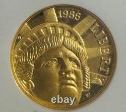 1986-W $5 Gold Statue of Liberty NGC PF69 Ultra Cameo Proof Coin