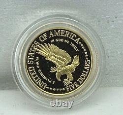 1986-W Gold $5 Commem Statue of Liberty Proof coin in Capsule