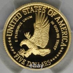 1986-W PCGS PR70 DCAM $5 Gold Half Eagle Statue of Liberty Proof LOW POP 719