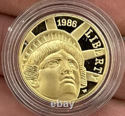 1986-W Proof $5.00 Dollar Liberty Gold Coin