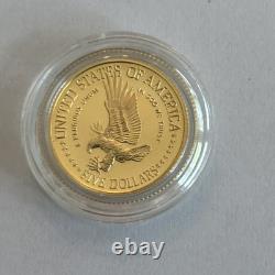 1986 W Statue of Liberty Centennial Commemorative Gold Proof $5 Coin