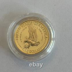 1986 W Statue of Liberty Centennial Commemorative Gold Proof $5 Coin