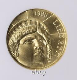 1986-W Statue of Liberty Centennial Gold $5 NGC MS70