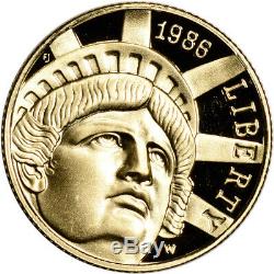 1986-W US Gold $5 Statue of Liberty Commemorative Proof Coin in Capsule