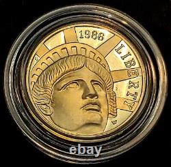 1986 statue of liberty? $5 gold coin ultra cameo proof BU uncirculated