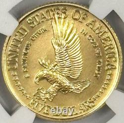 1986-w $5 Gold Statue Of Liberty Ngc Ms69