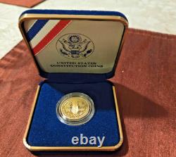 1987 $5 Gold Proof Bicentennial of the Constitution Commemorative Coin
