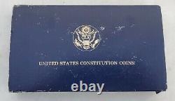 1987 CONSTITUTION GOLD & SILVER 2-Coin Proof Set-With Box & COA-FREE USA SHIP