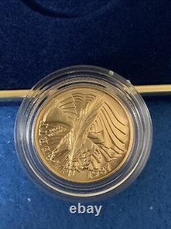 1987 Constitution 2 Coin Gold & Silver Commemorative Set -uncirculated Ogp