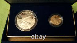 1987 Constitution 2 Coin Set Silver Dollar & 5 Dollar Gold Coin