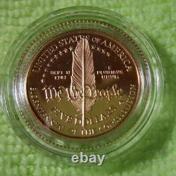 1987 Constitution 2 Coin Set Silver Dollar & 5 Dollar Gold Coin