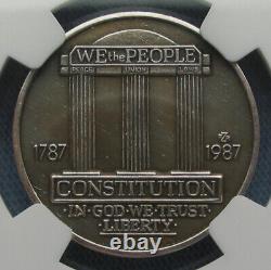 1987 P-5460 Zinkann Half Eagle Pattern for Gold $5 Silver Antiqued NGC MS66