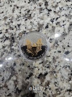 1987 Silver Eagle Gold Gild. 9999 Dollar 1oz Coin