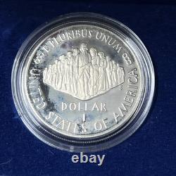 1987 USA Constitution 2 Coin Set Silver $1+ $5 Five Gold PROOF + COA- LOT P-1