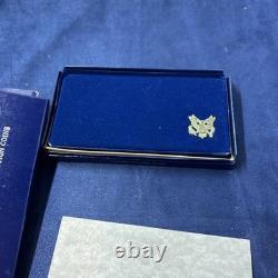 1987 USA Constitution 2 Coin Set Silver $1+ $5 Five Gold PROOF + COA- LOT P-1