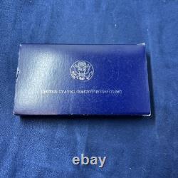 1987 USA Constitution 2 Coin Set Silver $1+ $5 Five Gold PROOF + COA- LOT P-1