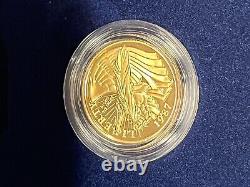 1987 US Constitution 2 Coin Proof Set $5 W Gold & $1 Dollar Silver S US Mint COA