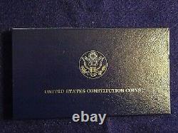 1987 US Constitution 2-Coin Silver Dollar & Gold $5 Commemorative Set #24