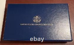 1987 US Constitution 4-Coin $5 Gold & Silver Dollar Set Proof & BU -Beautiful