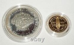 1987 US Constitution Coins $5 Gold $1 Silver Dollar in Box w. COA (KiL) 1