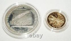 1987 US Constitution Coins $5 Gold $1 Silver Dollar in Box w. COA (KiL) 1