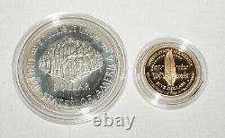 1987 US Constitution Coins $5 Gold $1 Silver Dollar in Box w. COA (KiL) 1