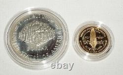 1987 US Constitution Coins $5 Gold $1 Silver Dollar in Box w. COA (KiL) 1