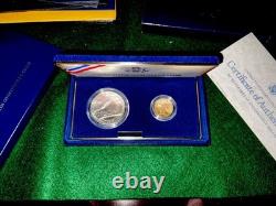 1987 US Constitution Coins, Gold and Silver R40c