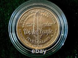 1987 US Constitution Coins, Gold and Silver R40c