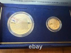 1987 US Constitution Coins Proof Set! We The People $5 Gold & Silver $1