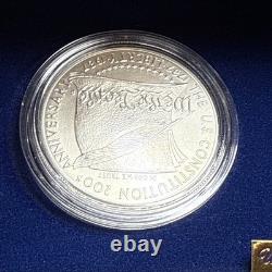 1987 US Constitution Coins Proof Set! We The People $5 Gold & Silver $1