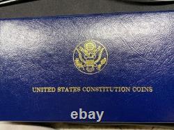 1987 US Constitution Coins Proof Set! We The People $5 Gold & Silver $1