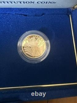 1987 US Constitution Coins Proof Set! We The People $5 Gold & Silver $1