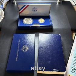 1987 US Constitution Coins Proof Set! We The People $5 Gold & Silver $1