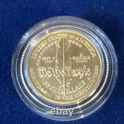 1987 US Constitution Coins Proof Set! We The People $5 Gold & Silver $1