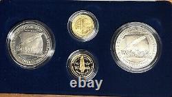 1987 US Constitution Original Government Packing (OGP) Four-Coin Gold & Silver