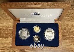 1987 US Constitution Original Government Packing (OGP) Four-Coin Gold & Silver