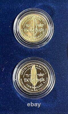 1987 US Constitution Original Government Packing (OGP) Four-Coin Gold & Silver