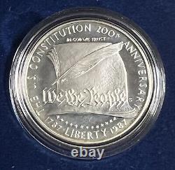 1987 US Constitution Original Government Packing (OGP) Four-Coin Gold & Silver