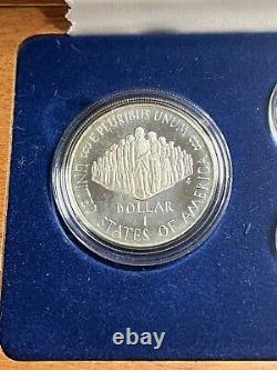 1987 US Constitution Original Government Packing (OGP) Four-Coin Gold & Silver