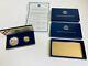 1987 Us Mint Constitution 2 Coin Proof Set $5 Gold & $1 Silver Coin Withbox & Coa