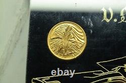 1987 U. S. Constitution 4 Coin Display with Two $5 Gold & Two $1 Silver Proof & Unc